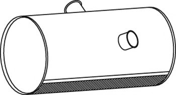 DINEX 80362 Middle-/End Silencer